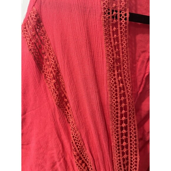 Revolve Michael Stars Caftan Womens One Size Swim Cover Up Tassels For All Ruana - Picture 4 of 7